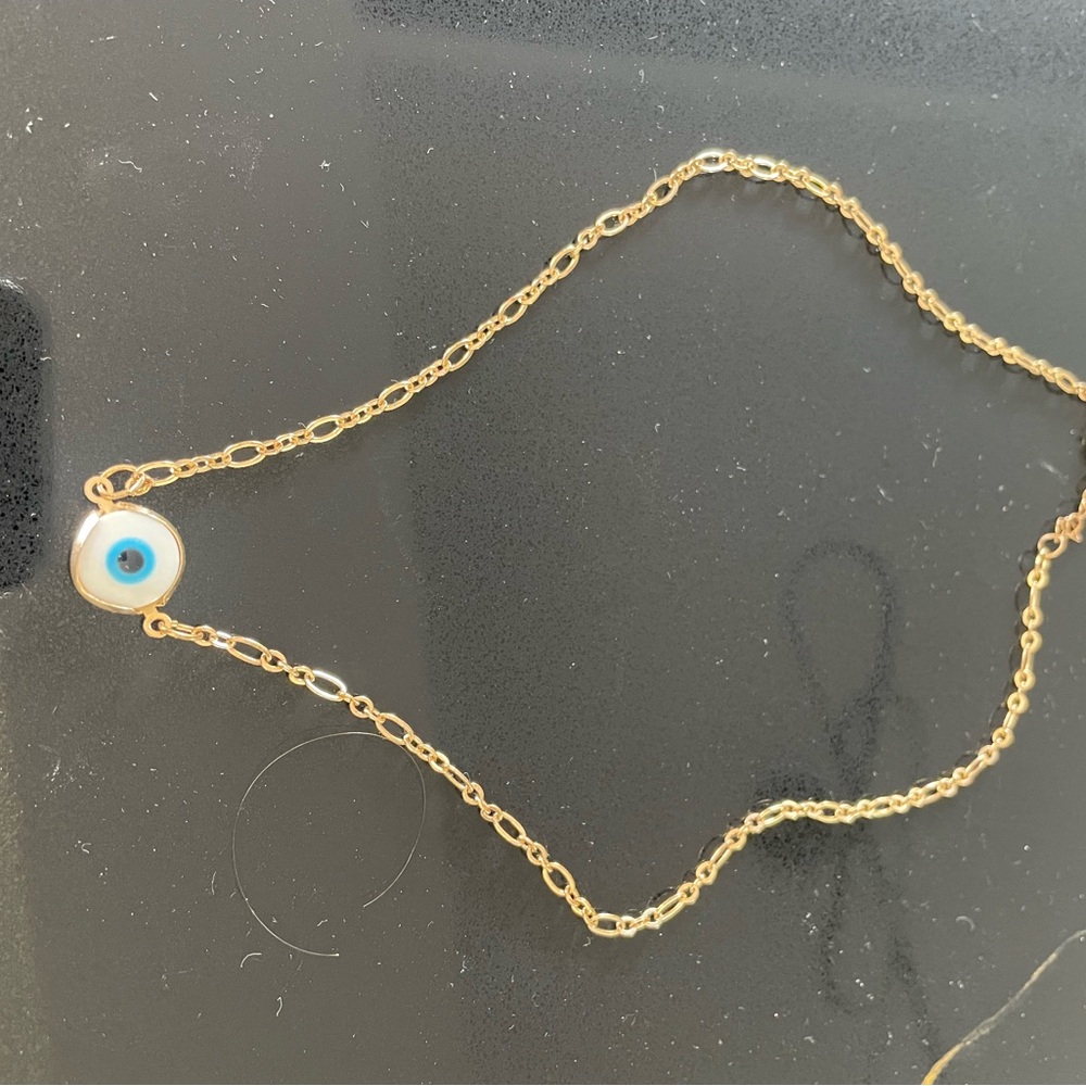 Gold Evil Eye Necklace